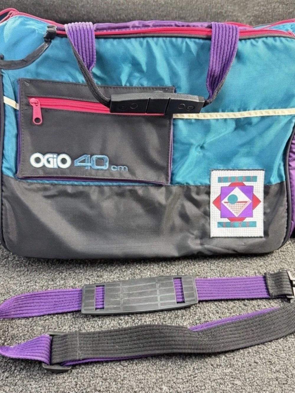 OGIO Teal, Purple & Black Travel Duffel